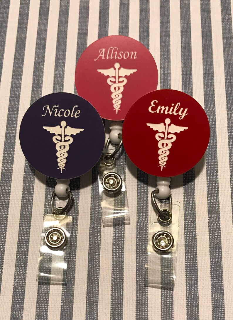 Medical Badge Holder w/Customization Etsy