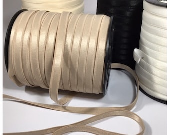 144 yards Thickening Satin Elastic Band Spool 1/4" Band Flat String Braided 144 yards Thickening Satin Elastic Band Spool 1/4" Band Flat String Braided