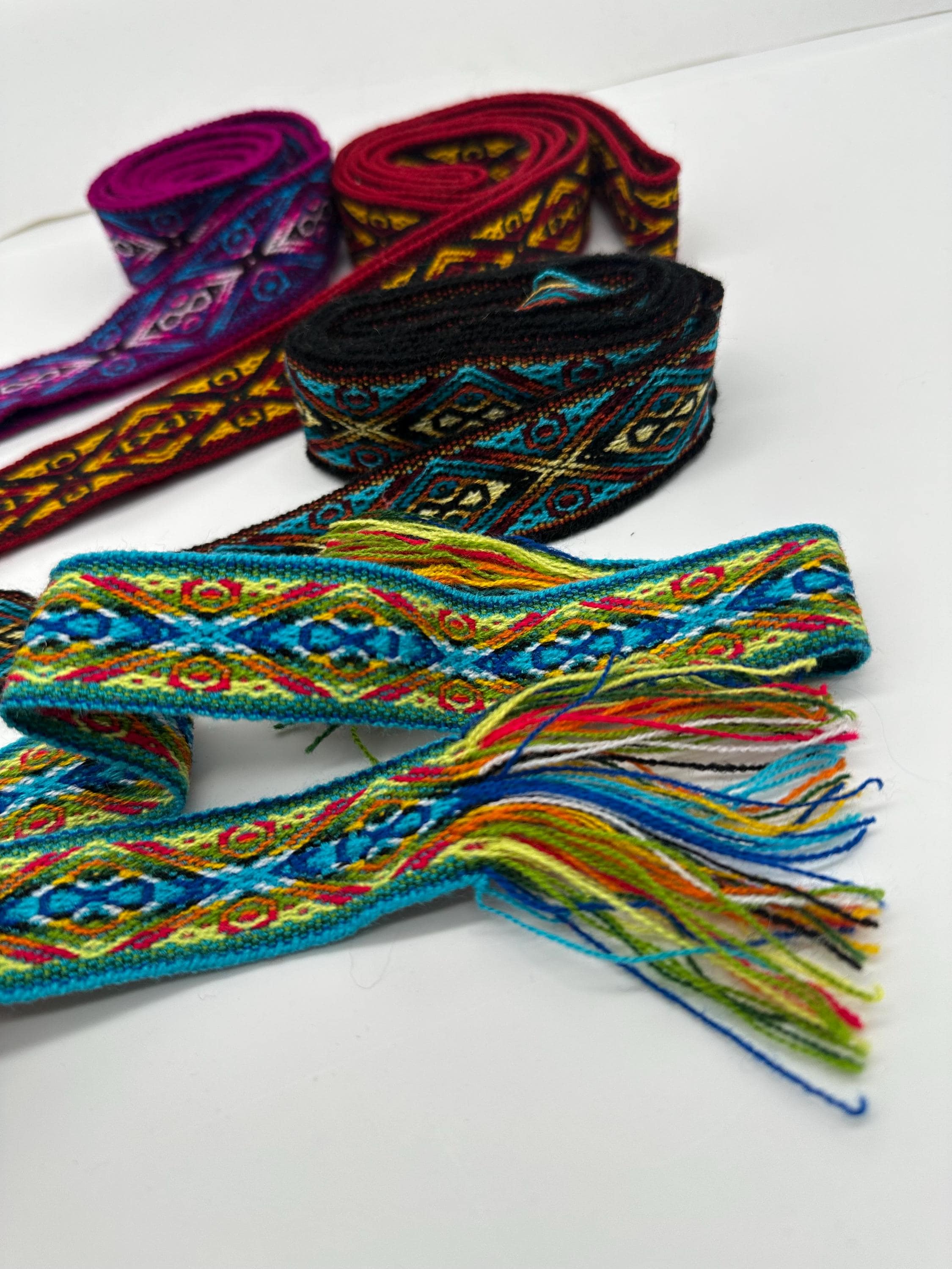 Sturdy Ribbon Woven Ribbon Trim 1 Inch Width (3 Cm), Sturdy Multicolor Ethnic Trim ...