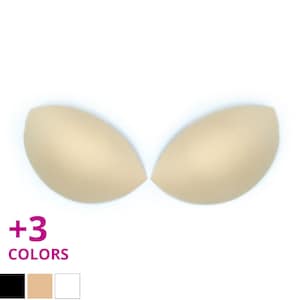 Bra Cups Demi Medium Plunge | Used as Sew-In or Inserts | Foam Bra Cup Inserts | Great for Bras, Swimwear, Dresses, Dancewear