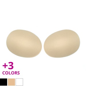 Bra and Swim Cups Oval Shape | Used as Sew-In or Inserts | Foam Bra Cup Inserts | Great for Bras, Swimwear, Dresses, Dancewear