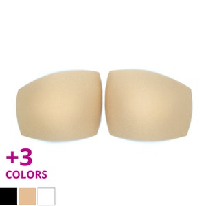 Bra and Swim Cups Square Shape | Used as Sew-In or Inserts | Rectangular-Trapezoid Shaped | Great for Bras, Swimwear, Dresses, Dancewear