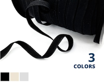 Extra Soft Elastic 1/4" (7.0mm) - Flat Nylon Elastic - Super Light Elastic - Skinny Elastic