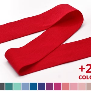 1 Inch Fold-Over Elastic, 5 or 10 yds , Medium Weight, Matte Finish, 1" or 24.5mm, 1 Inch FOE Elastic Bias