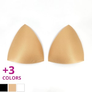 Bra Swim Triangle Cups | Used as Sew-In or Inserts | Removable Cups | Foam Bra Cup Inserts| Great for Bras, Swimwear, Dresses Dance