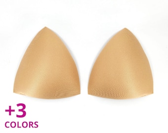 Bra Swim Triangle Cups | Used as Sew-In or Inserts | Removable Cups | Foam Bra Cup Inserts| Great for Bras, Swimwear, Dresses Dance