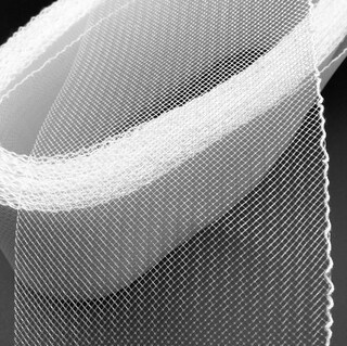 NBEADS 25 Iarda Di Treccia Di Crine Di Cavallo Rigido, Nastro Per Capelli Con Treccia In Crine Di Cavallo Largo Circa 5.5cm Con Bordo Scintillante In Poliestere Per Abiti Da Sposa, Bianco