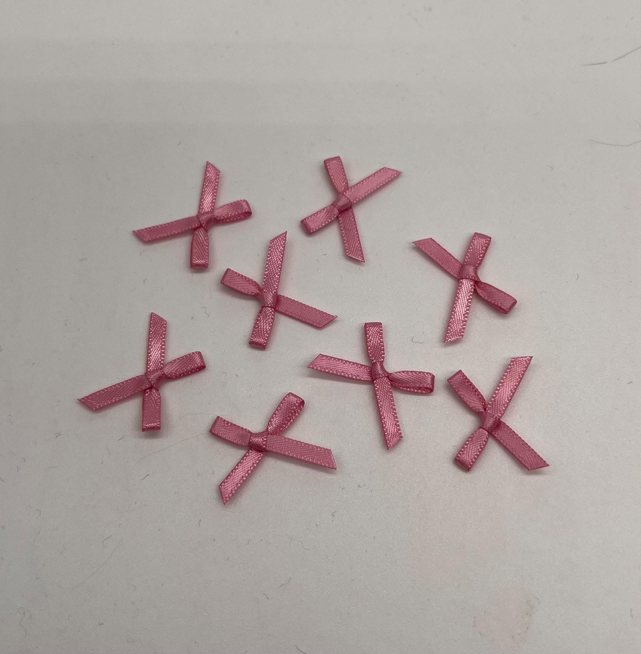 200 Mini Fiocchi In Nastro Di Raso Neri - Dimensioni 1,5 X 3 Cm - Abbellimenti Per Decorazioni, Accessori Capelli, Papillon, Confezioni Regalo E Fai Da Te