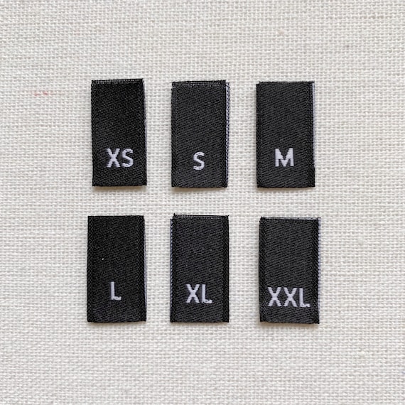 fabric labels for clothes Size Labels Clothing Labels Sew- On