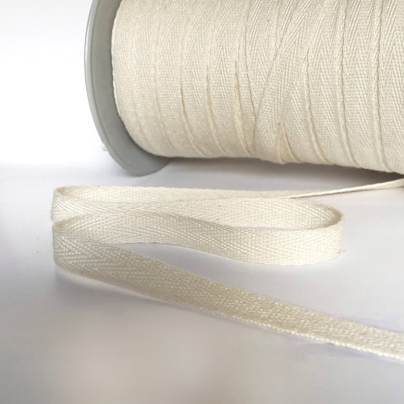 Twill Tape 10mm White Twill Tape 10mm White