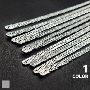 30 Pieces 1/4 x 9.4 Inch Spiral Steel Boning Precut with 30 Steel Boning  Tips Corset Boning for Sewing Corsets Costume Making Structure and Form for