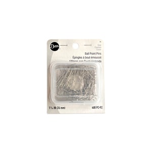 Ballpoint Pins 1 1/16” | Flathead Dressmaker Pins 1 1/16&quot; or 26mm Length | Dritz Brand-Prym #76 | 400 Pieces