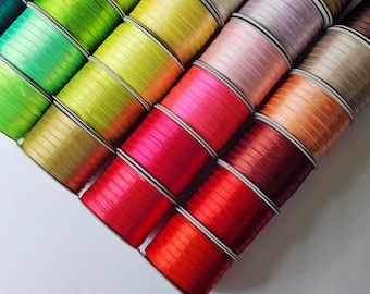 Satin Ribbon 1/4&quot; 109Y Roll, Decorative Double Face Satin Ribbon Textile, Double-Sided Ribbon