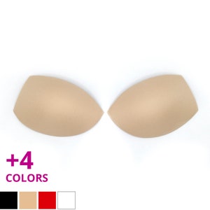Bra Cups Demi Slight Plunge | Used as Sew-In or Inserts | Foam Bra Cup Inserts | Great for Bras, Swimwear, Dresses, Dancewear