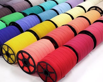 5/8 ""Fold Over Elastic - Matte FOE 100-Yard-Rolle, 16 mm, mittleres Gewicht für Dessous, Höschen & Stirnbänder."