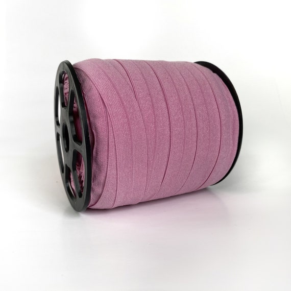 Fold-over Elastic 3/4in Pearl Pink - FULL ROLL Fold-over Elastic 3/4in Pearl Pink - FULL ROLL