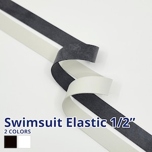 Swimsuit Elastic 1/2&quot; 5 Yards - Rubber Swimwear Elastic - Swim Elastic - Rubber Band Elastic