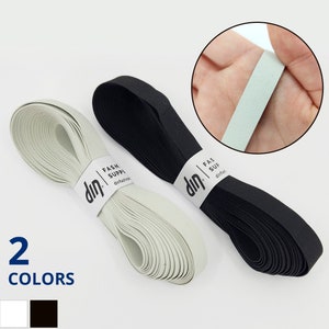 Rubber Swim Elastic 1/2 Inch | 5 Yards / 10 yds / 50 yds | Textured Rubber Tape Elastic for Swimwear, Dance, Yoga, Leotards. Talc free!