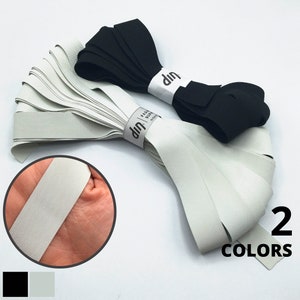 Rubber Swim Elastic 1 Inch, 5 yds/10 yds/50 yds, European Quality Textured Rubber Band Elastic, Great for Swim, Dance, Yoga. Talc free!