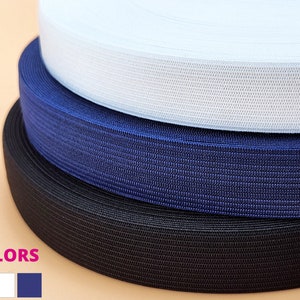 3/4 Inch Elastic Band 5Y or 10Y - Light Elasticity Knit Elastic Band - 19mm - Knitted Elastic Band