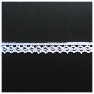 100% cotton crochet lace 1/2” |White| Woven in South America | 12mm | Wedding Lace | Vintage Lace| Decorative Lace| Doll Lace | Natural Lace