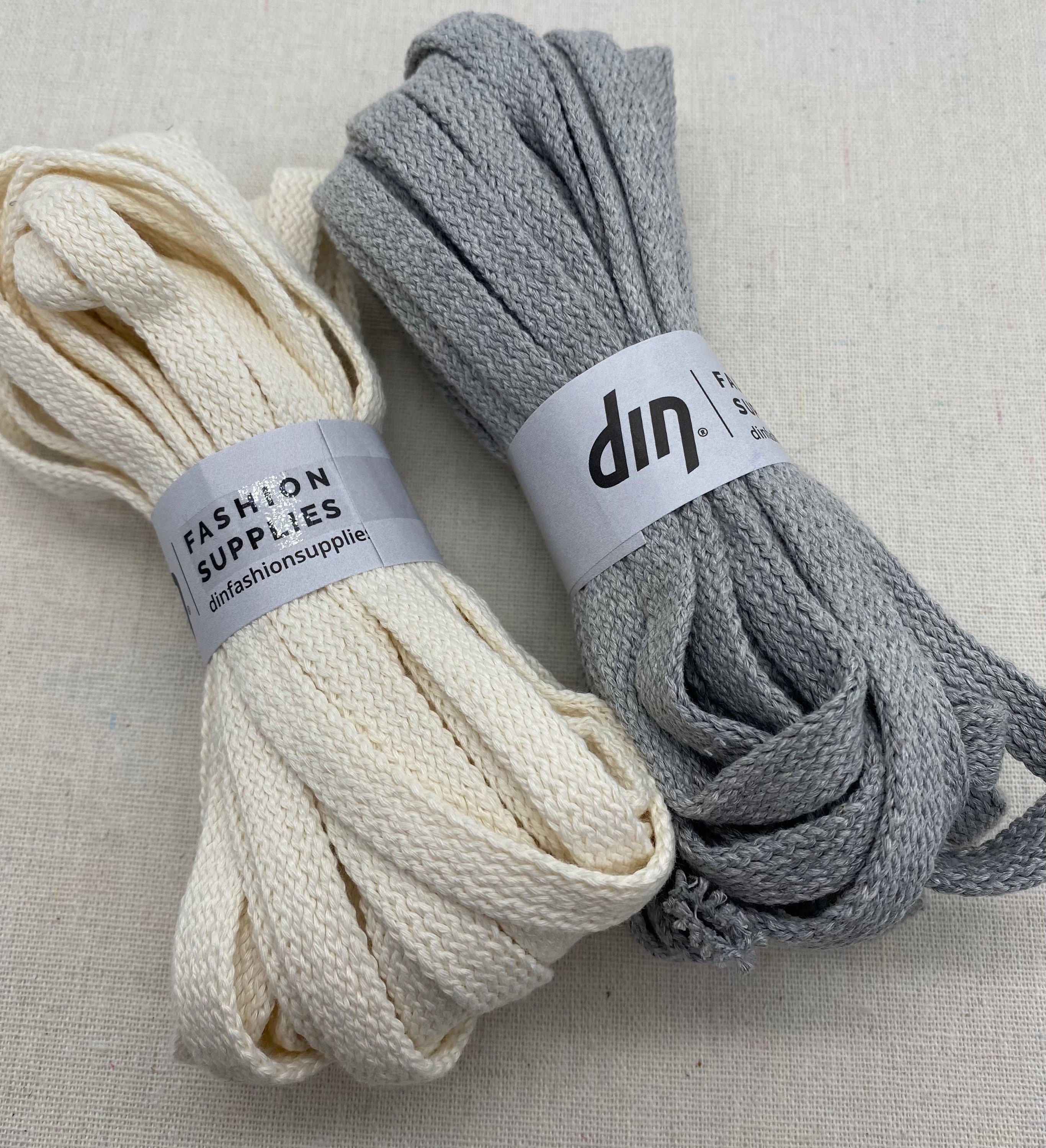 1/2" Cotton Flat Braid Tape - Heavy Weight - Flat Cord - Tube Tape | 1.5mm Thickness 100% Cotton 50 Yds Roll | Hoodie Drawstring Cord Rope