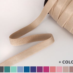 Bra Strap Elastic 1/2&quot; Assorted Colors 25Yds - 0.50in or 12.5mm - Normal Shine - Satin Elastic - Lingerie Elastic - Rolls of 25 yds