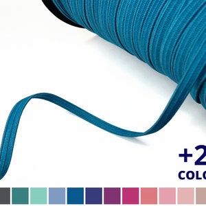 1/8in (3mm) Knit Elastic, Skinny Elastic 1/8 Inch - Flat elastic cord | Sewing Elastic for apparel and craft