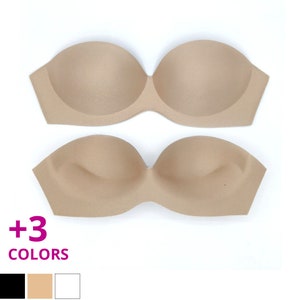 Bra Cups Demi One Piece with Push Up| Used as Sew-In or Inserts | Foam Bra Cup Inserts | Great for Bras, Swimwear, Dresses, Dancewear