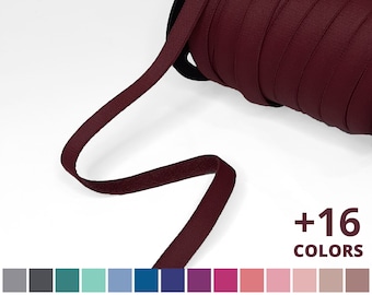 3/8" Matte Bra Strap Elastic 50 Yds – Plush Back Lingerie Elastic for Bra Making, 9.5mm, Multiple Colors, Sold by Roll