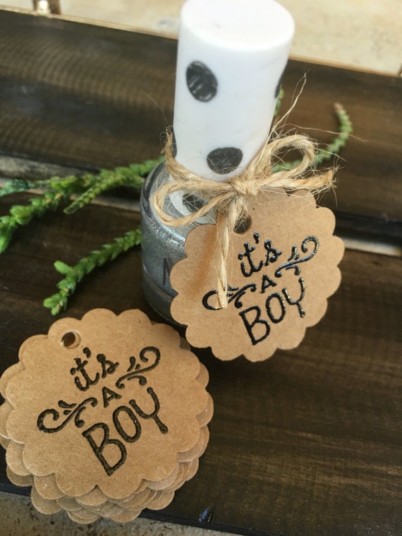 Set of 20 Handmade It's a Boy Party Favor TagsBaby Boy Etsy