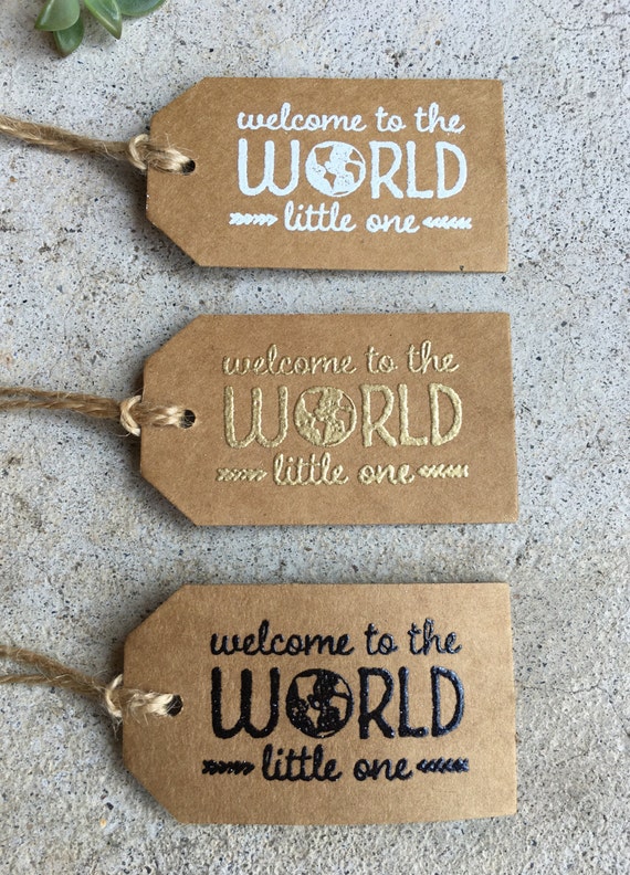 Gift Tag - Welcome to the World Little One Gift Tag - Welcome to the World Little One