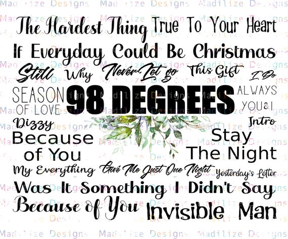 98 Degrees Band Png Download Etsy 98 Degrees Band Png Download Etsy