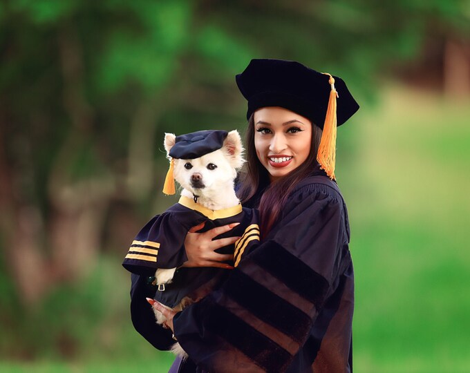 Dog Graduation Cap & Gown Therapy Dog Graduation Cap Graduation Gown Etsy
