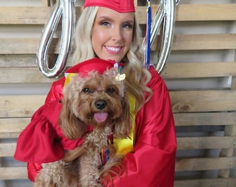 Dog Graduation Cap and Gown: Custom Pet Graduation Outfit