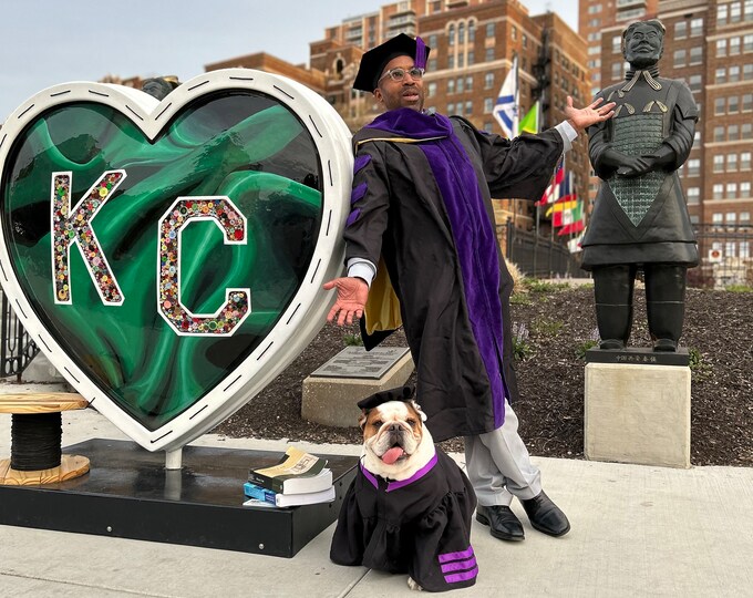 Dog Graduation Cap & Gown Therapy Dog Graduation Cap Graduation Gown Etsy