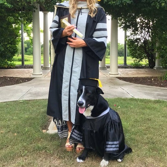 Dog Graduation Cap & Gown Therapy Dog Graduation Cap Etsy
