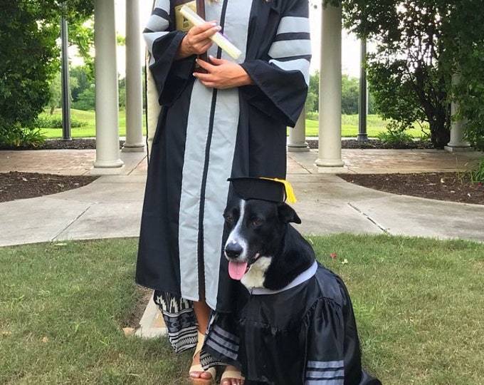 Dog Graduation Cap & Gown Therapy Dog Graduation Cap Etsy