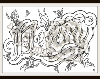 Schicksal Tattoo Schrift Tattoo Malvorlagen Erwachsenen Etsy Schicksal Tattoo Schrift Tattoo Malvorlagen Erwachsenen Etsy