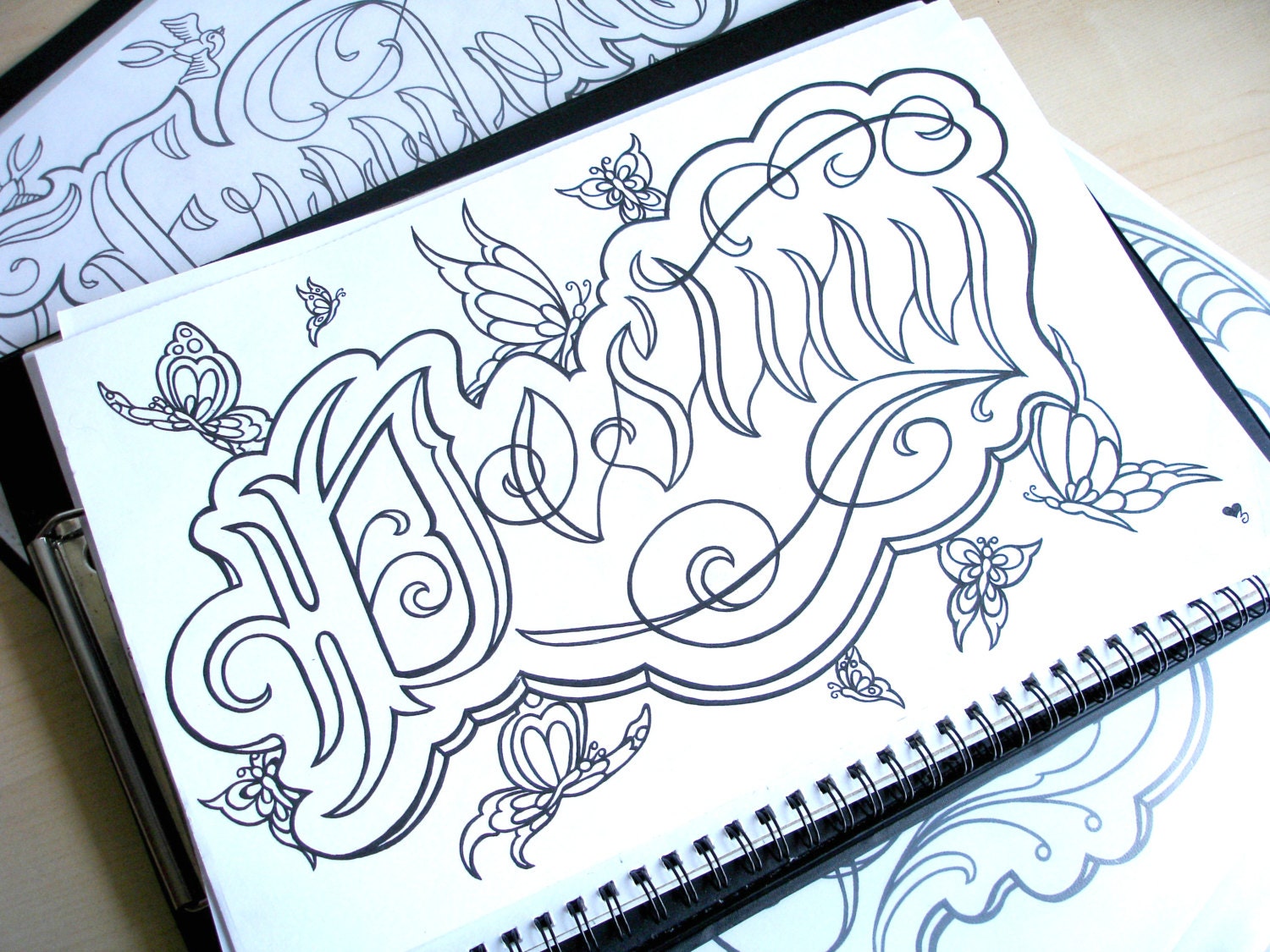 Schicksal Tattoo Schrift Tattoo Malvorlagen Erwachsenen Etsy Schicksal Tattoo Schrift Tattoo Malvorlagen Erwachsenen Etsy
