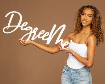 Degree Me Senior Photo Prop Sign: Graduation Photography