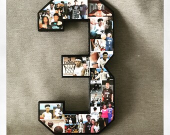 Number Photo Collage Etsy
