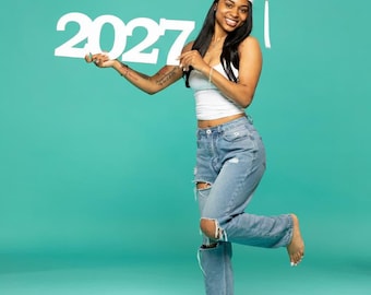 Wood 2027 Sign: Senior Year Photo Prop