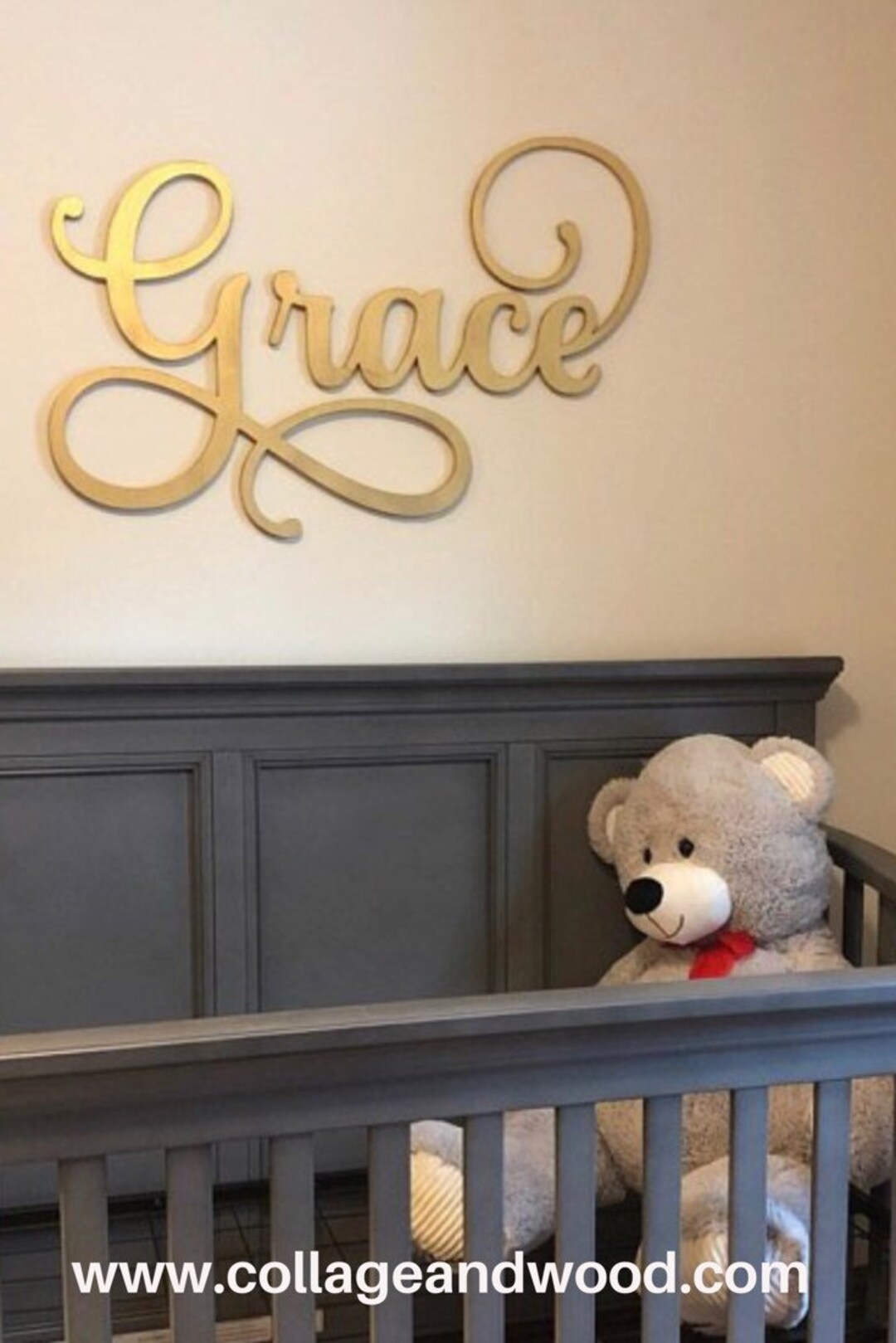 Personalized Wooden Nursery Name Sign, Wall Decor - Etsy