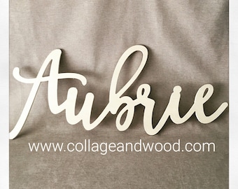 Wooden Nursery Name Sign: 36-Inch Wall Decor