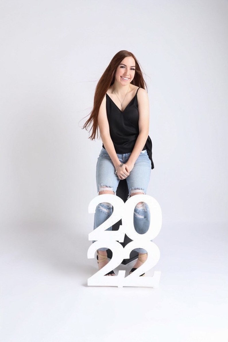 Senior Portrait Props 2022 Photo Prop Numbers Senior Photo Etsy