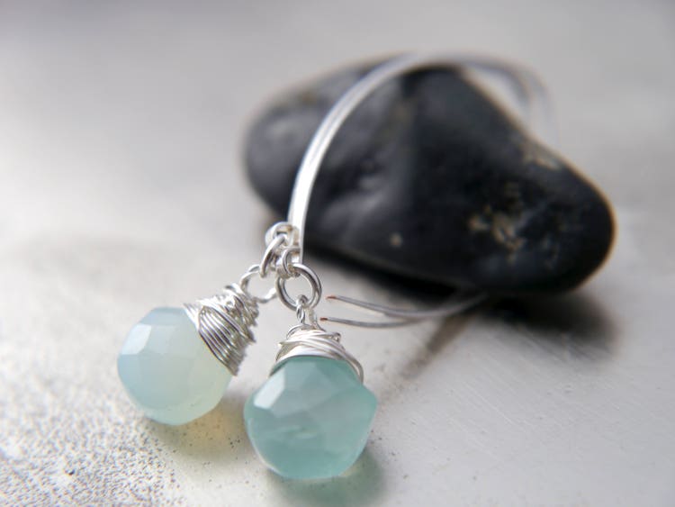 Antique finished Pewter style faux Turquoise dangle goldfill post Earrings Antique finished Pewter style faux Turquoise dangle goldfill post Earrings
