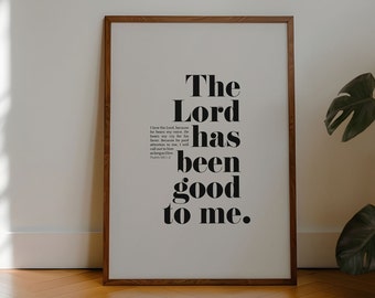 Psalm 116 Print, Christian Bible Verse Wall Art (Digital Download)