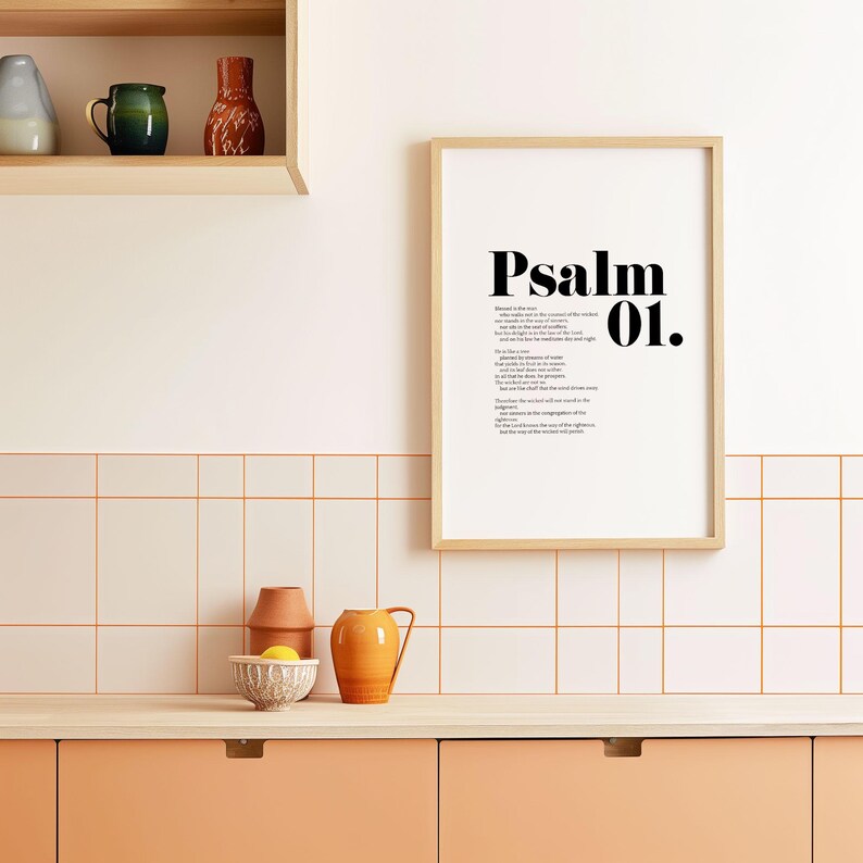 Psalm 1 Bible Verse Print, Christian Wall Art (digital Download) - Etsy ...