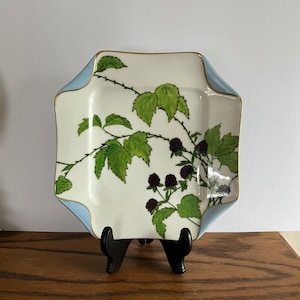 Antique handpainted blackberry design on Haviland Limoges plate
